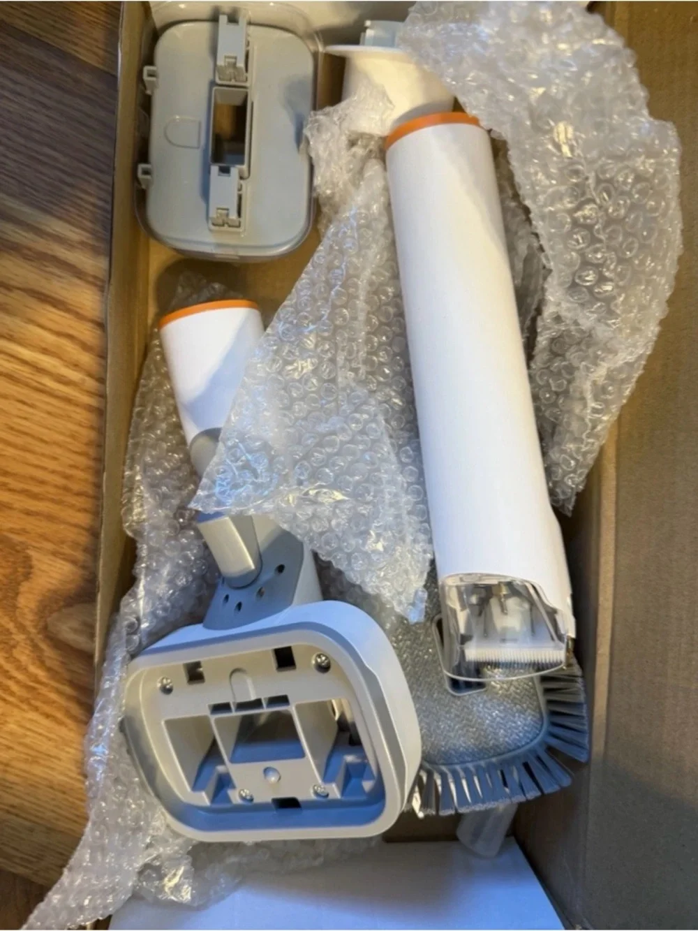 PEZCOOL B2 Pro Pet Grooming Vacuum for Dogs, White Orange, Plastic